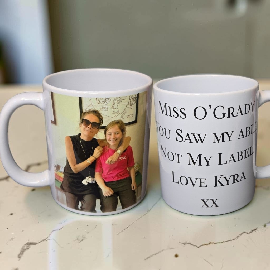Personalised photo mug