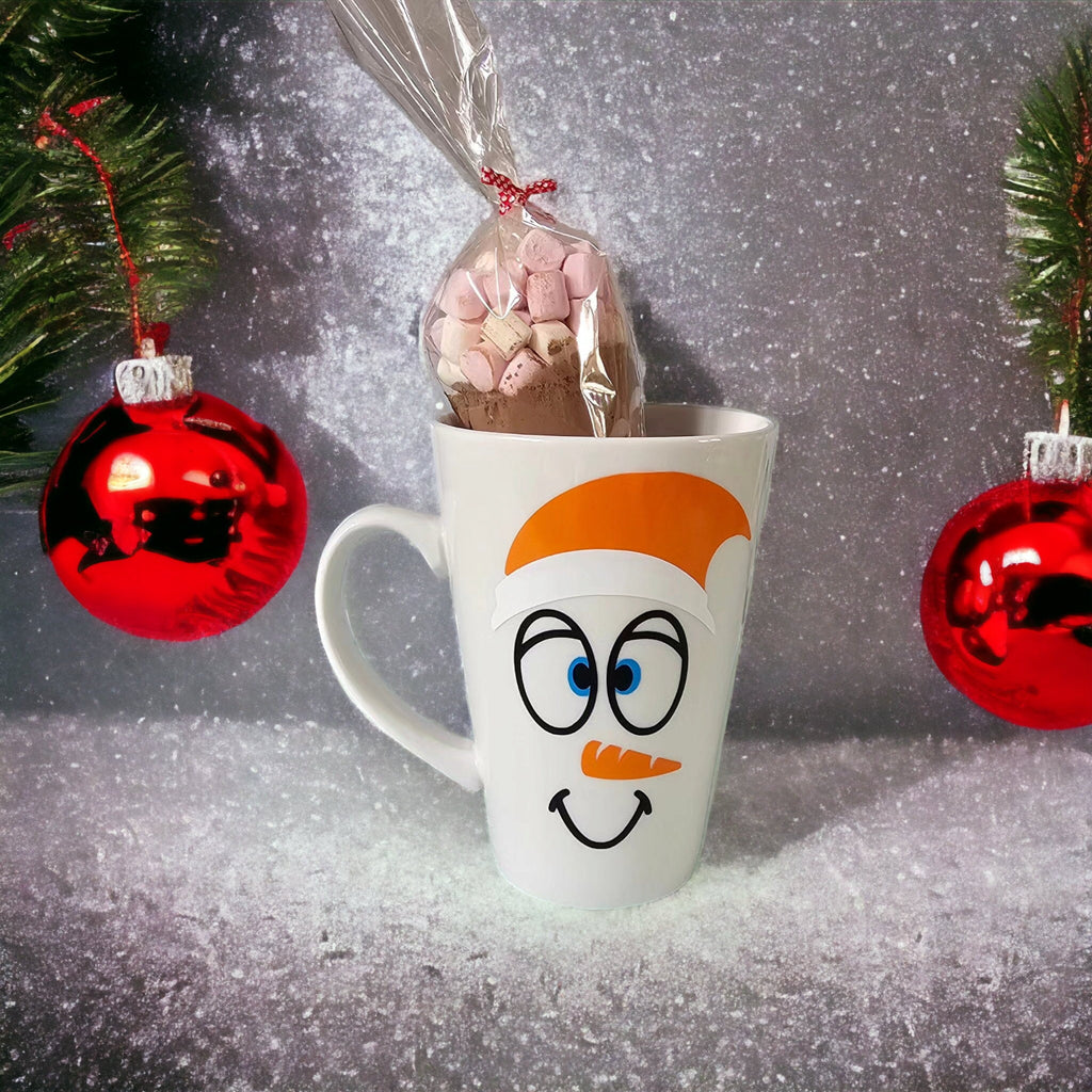 Personalised hot chocolate mug set