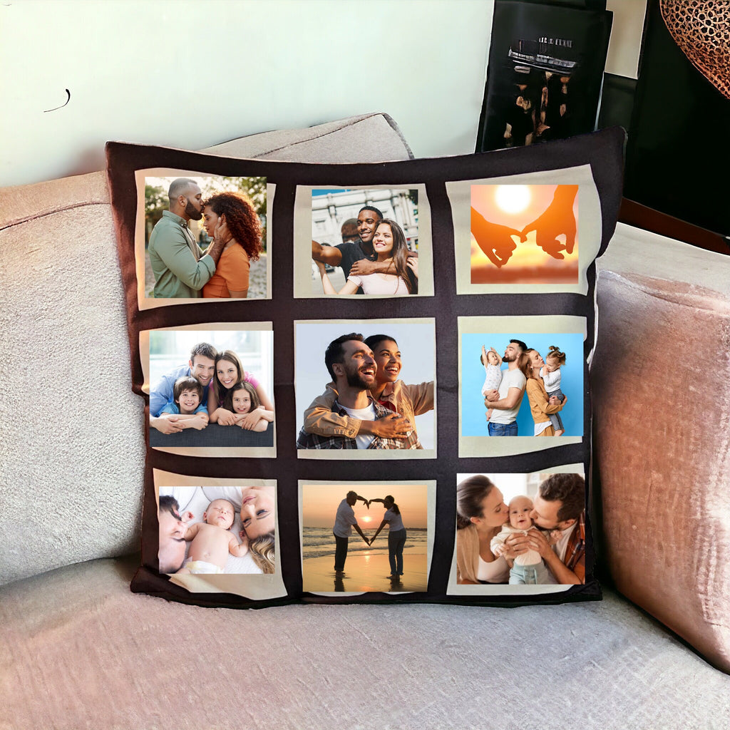 Personalised soft photo cushion cover