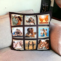 Personalised soft photo cushion cover