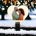 Photo heart shaped magnet