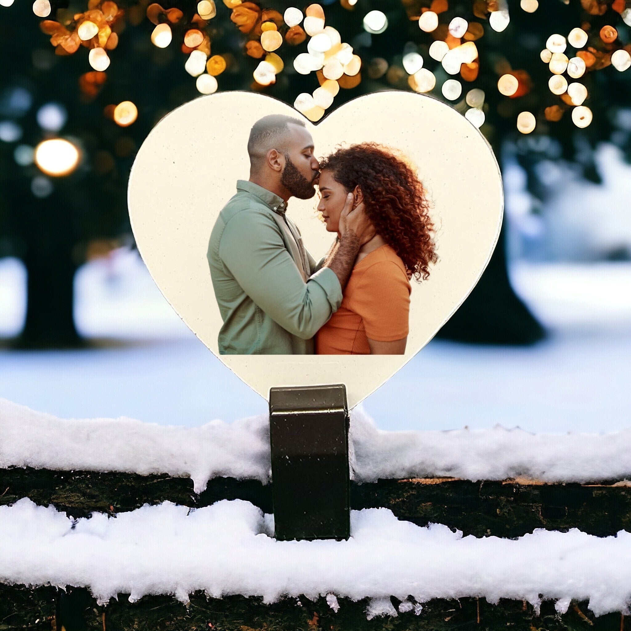 Photo heart shaped magnet