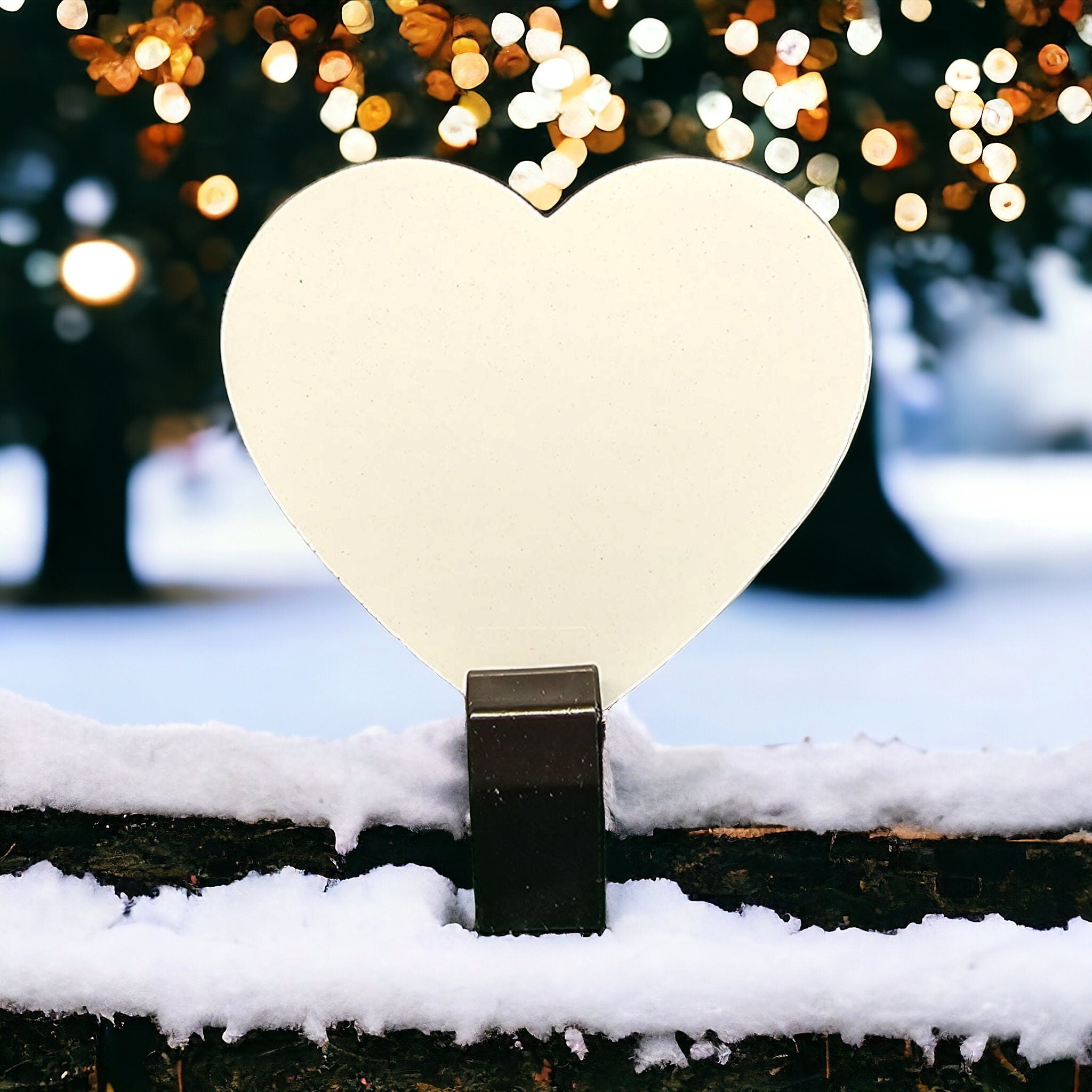 Photo heart shaped magnet