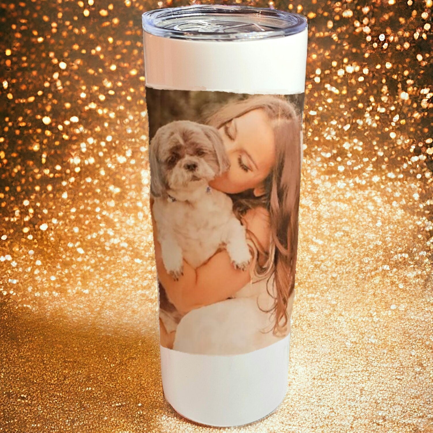Personalised, 20oz skinny insulated tumbler