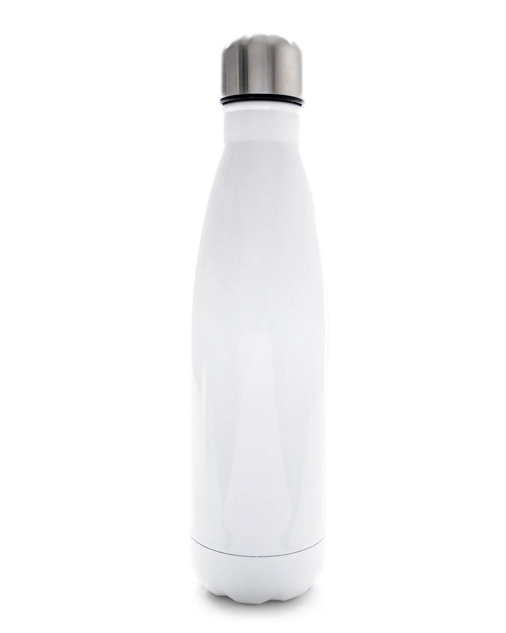 Handprinted, personalised, 500ml (17oz) insulated, stainless steel water bottle.