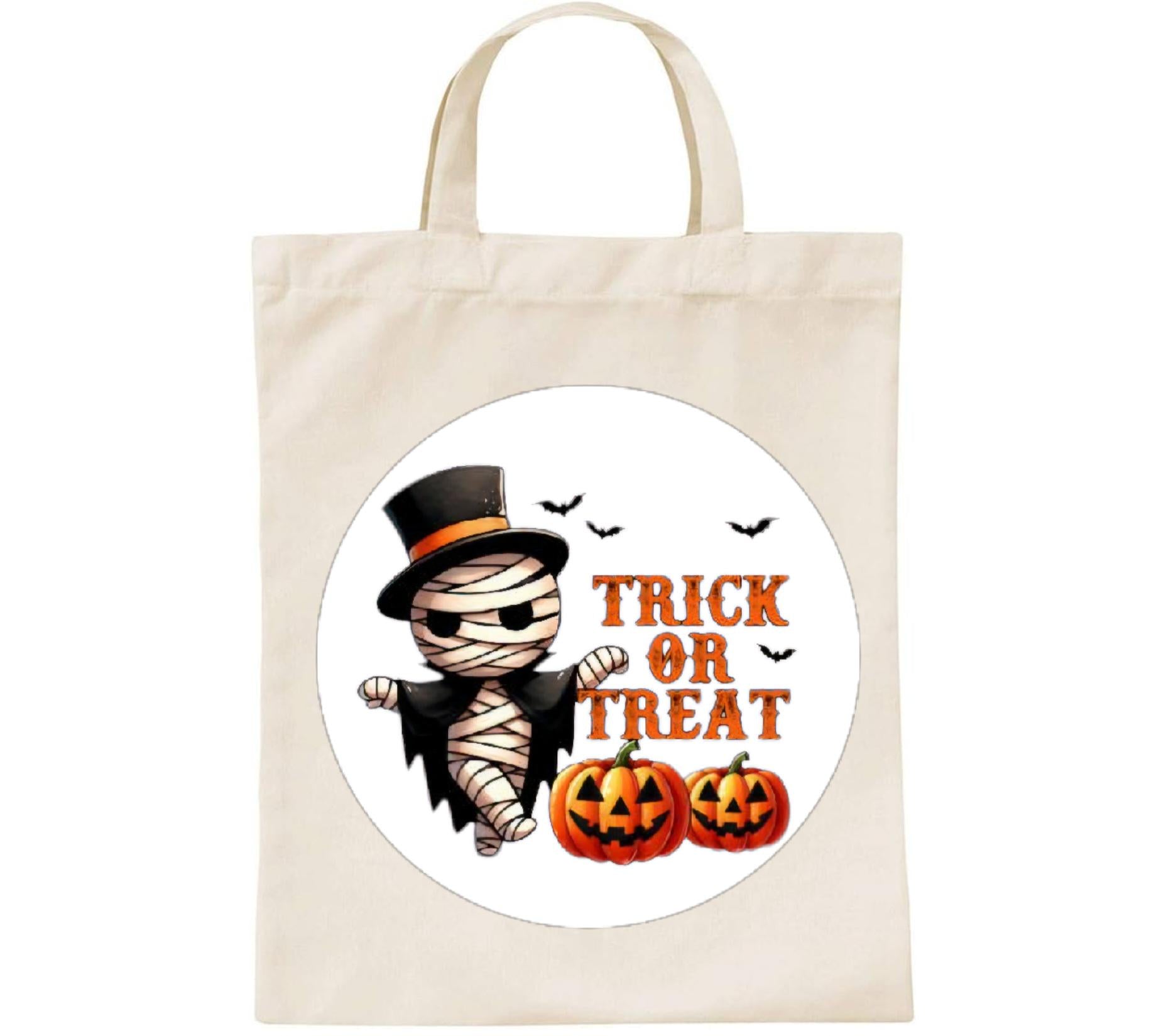 Trick or Treat reusable mini tote bag