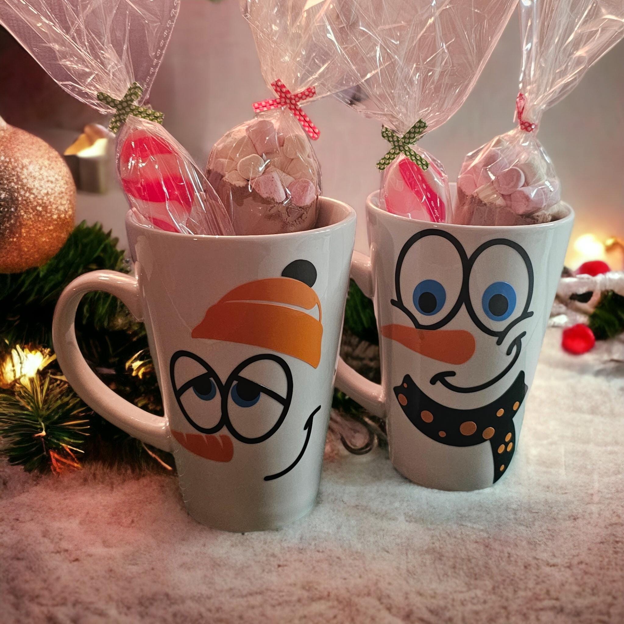 Personalised hot chocolate mug set