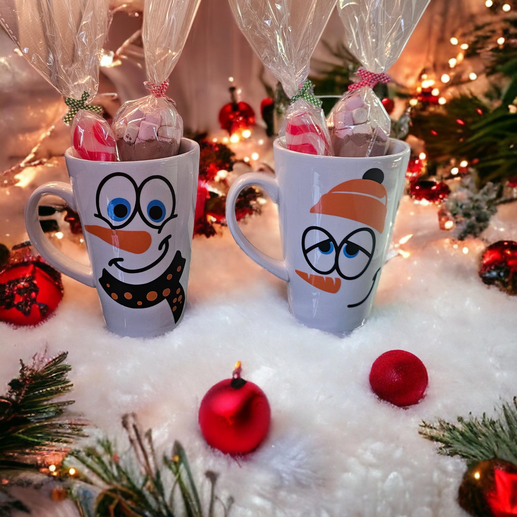 Personalised hot chocolate mug set