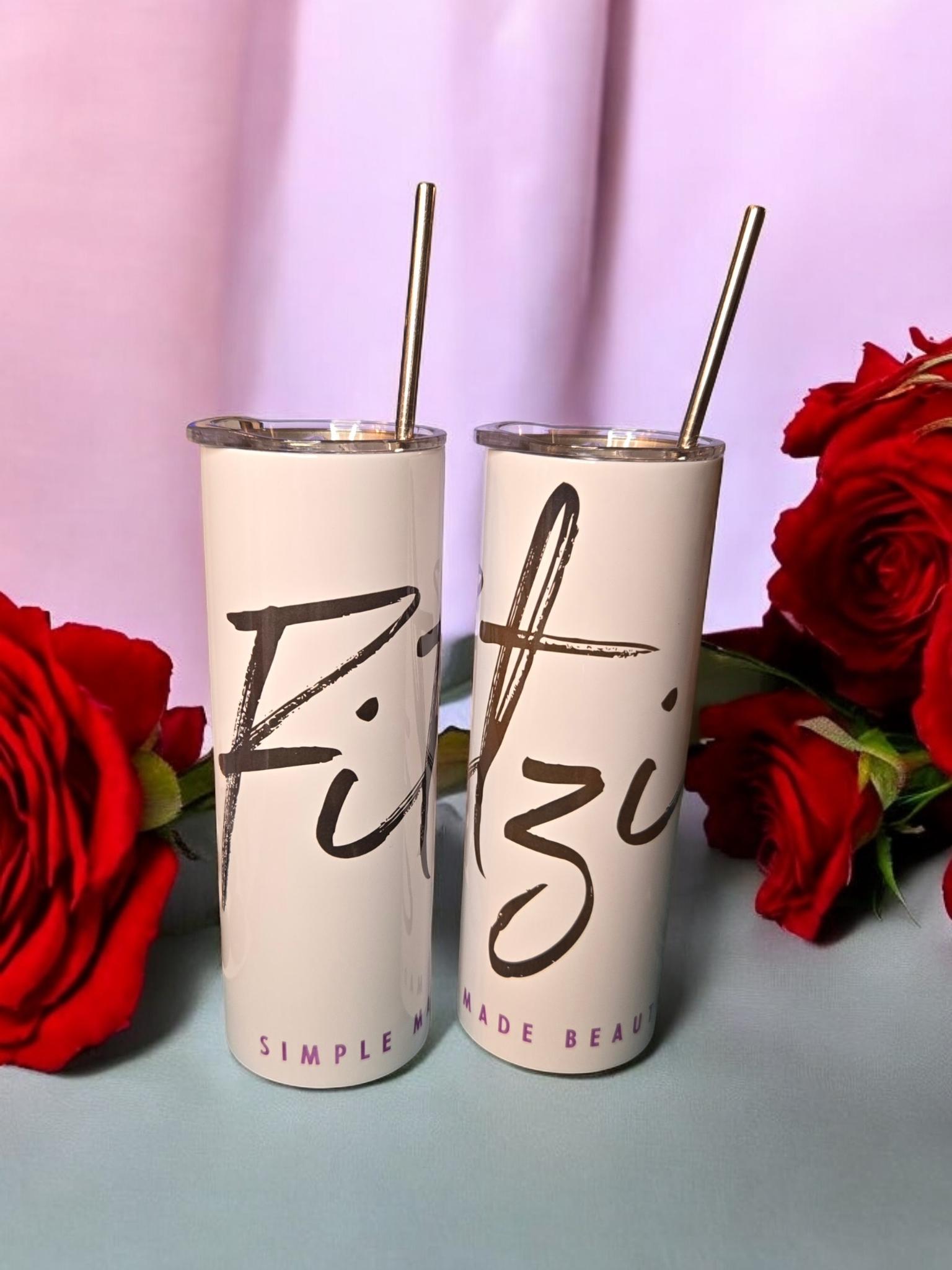 Personalised, 20oz skinny insulated tumbler
