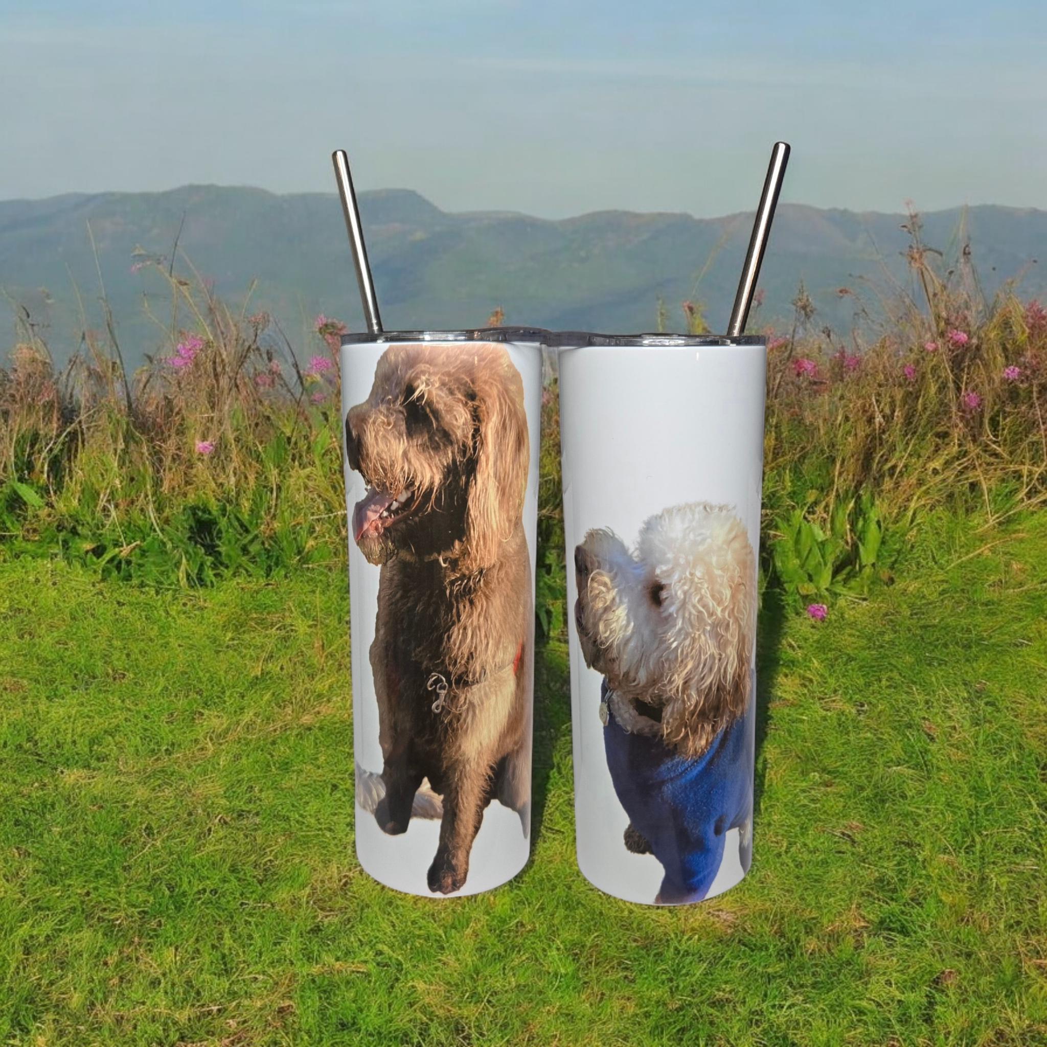 Personalised, 20oz skinny insulated tumbler