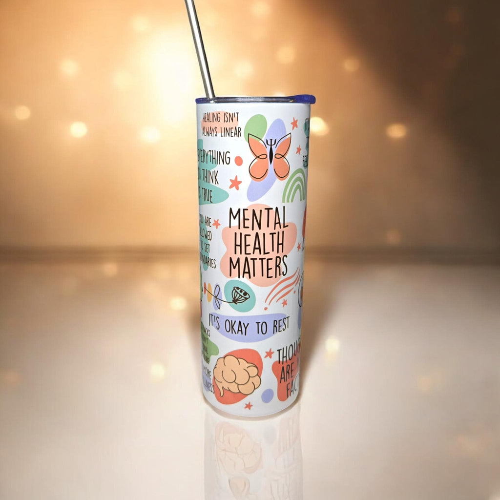 Personalised, 20oz skinny insulated tumbler