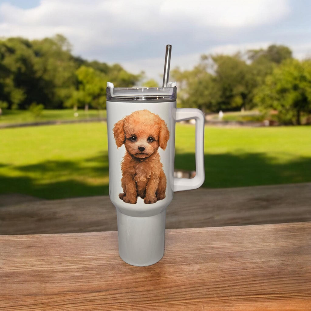 Personalised photo, 40oz insulated "Stanley" style tumbler.