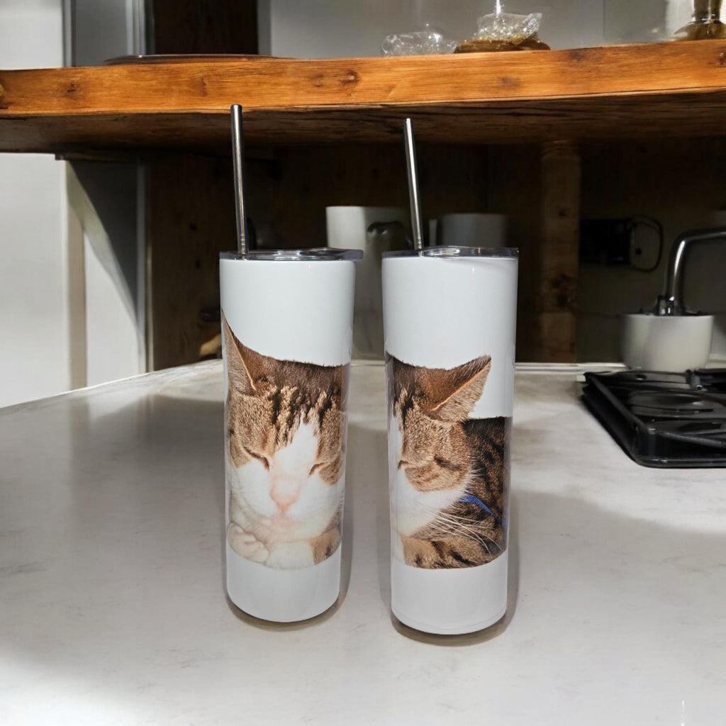 Personalised, 20oz skinny insulated tumbler