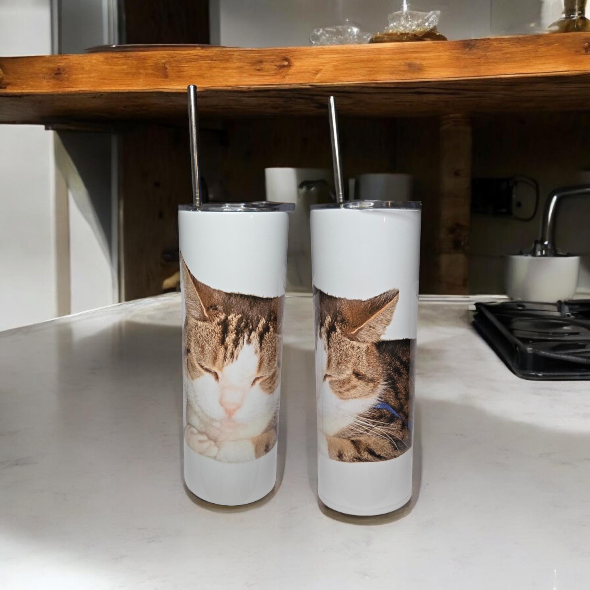 Personalised, 20oz skinny insulated tumbler