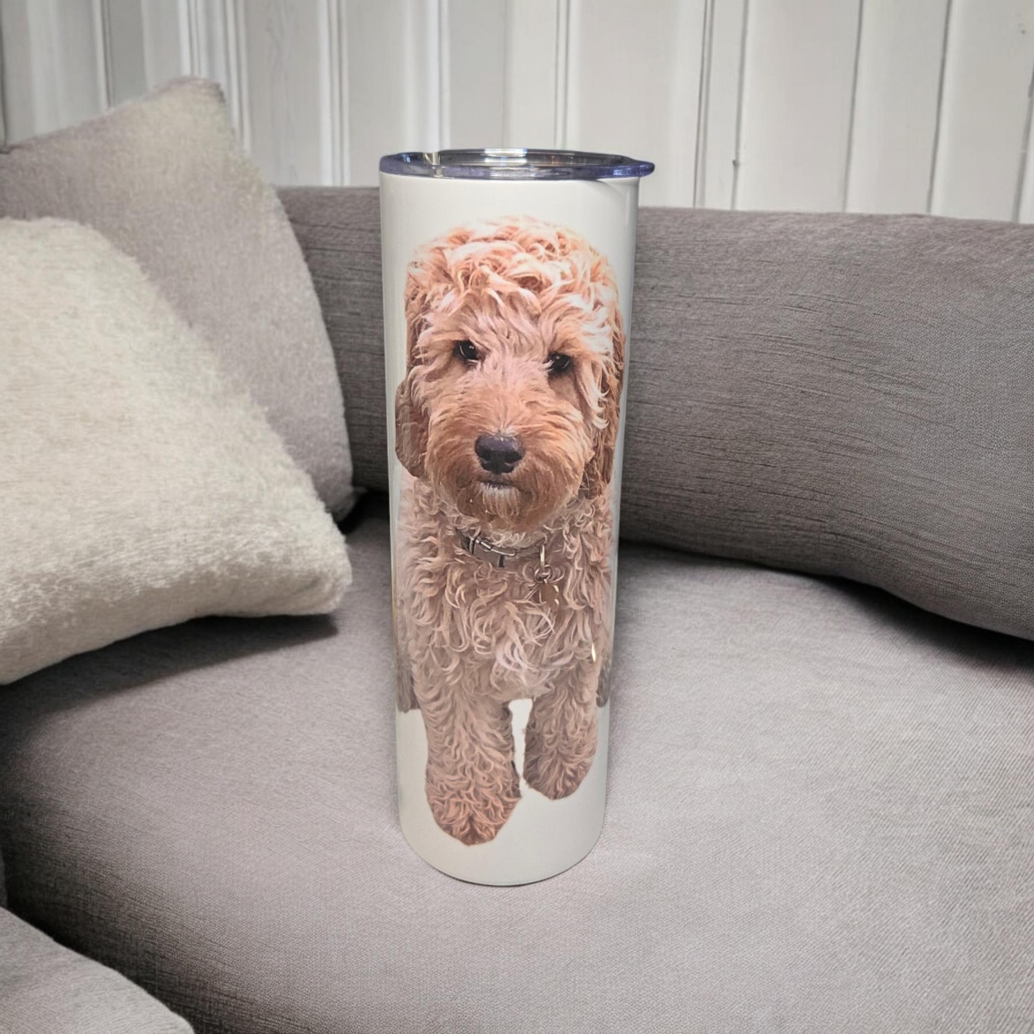 Personalised, 20oz skinny insulated tumbler