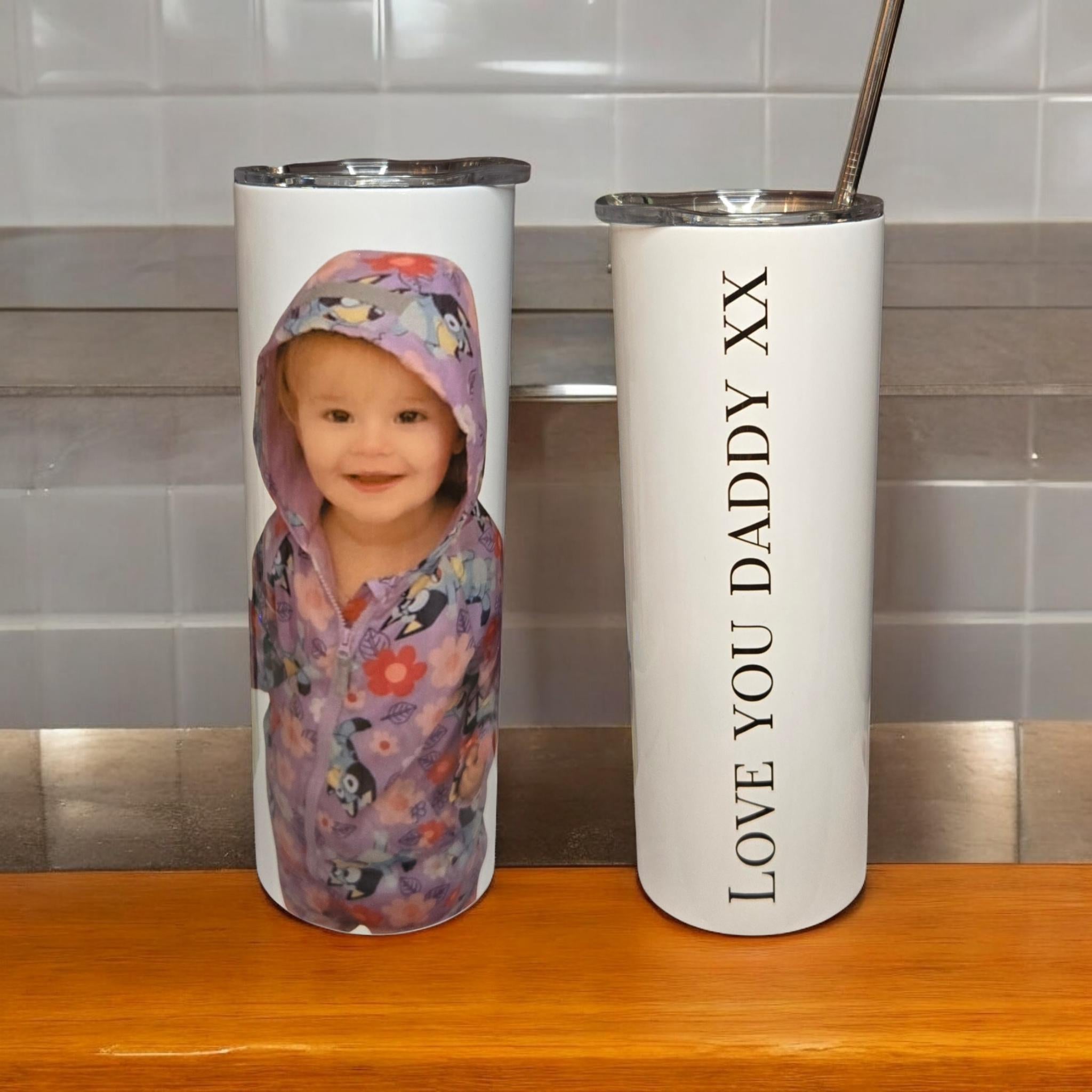 Personalised photo, 30oz insulated tumbler