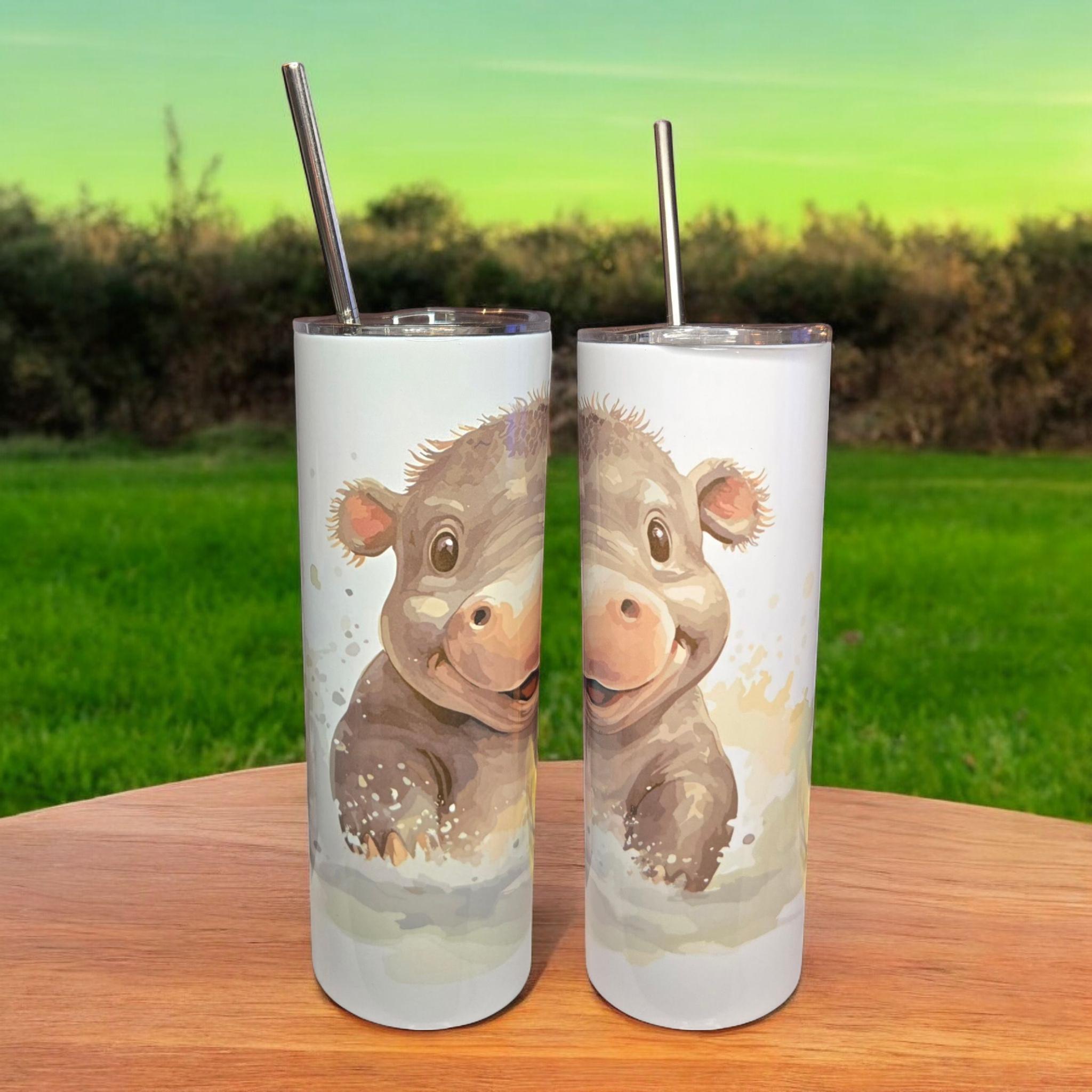 Safari/zoo animals, 20oz insulated tumbler/mug.