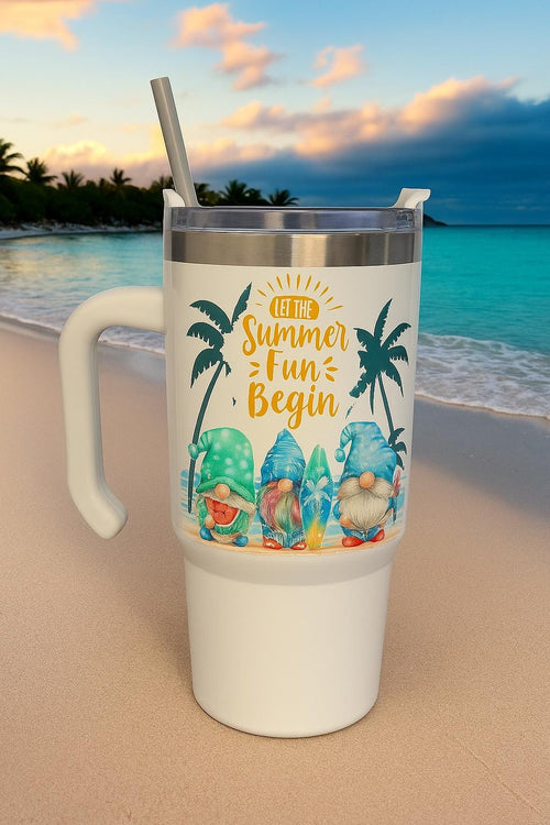 Beach holiday mini "stanley" style cup