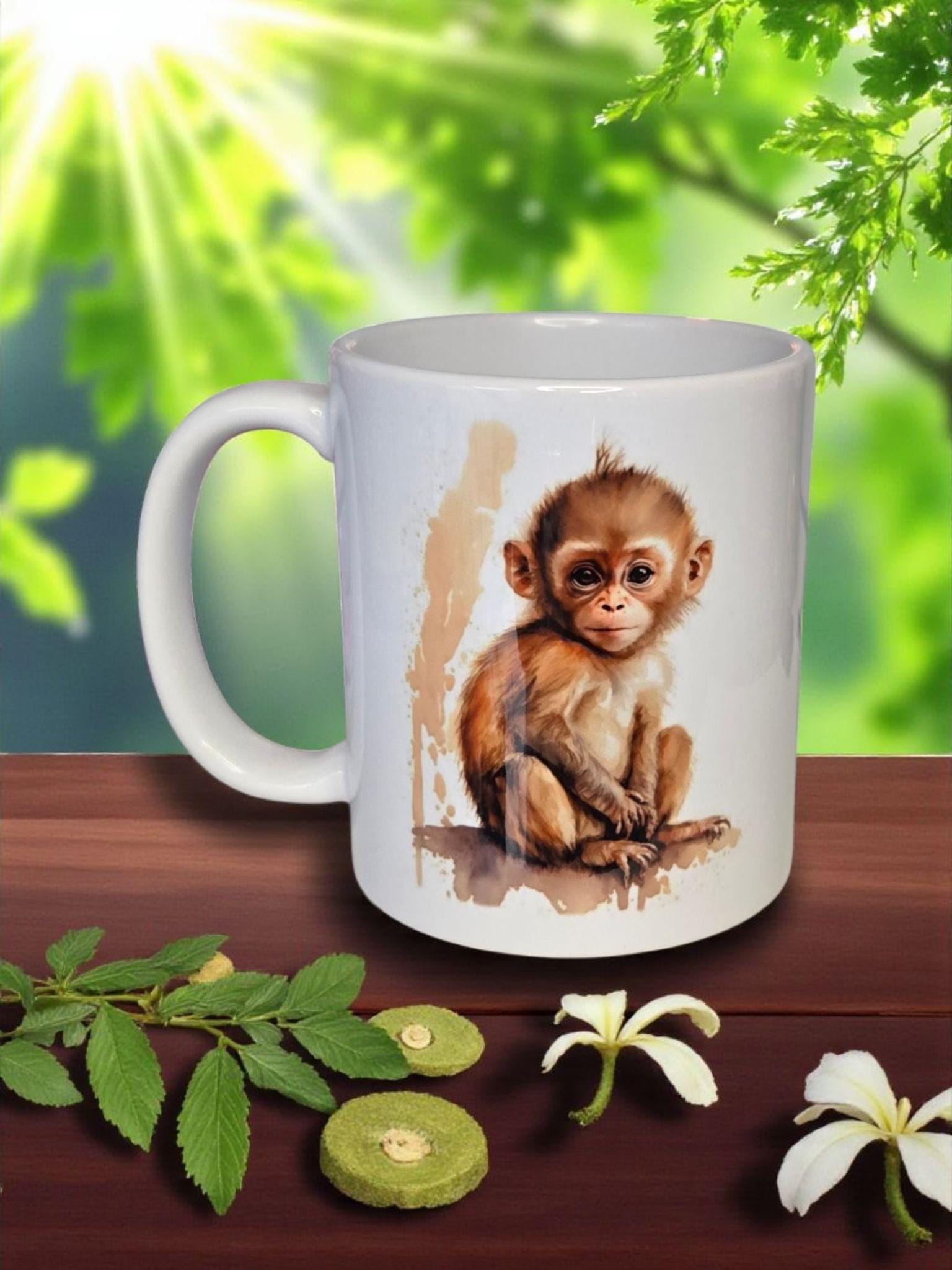 Safari/zoo animal 12oz ceramic mug