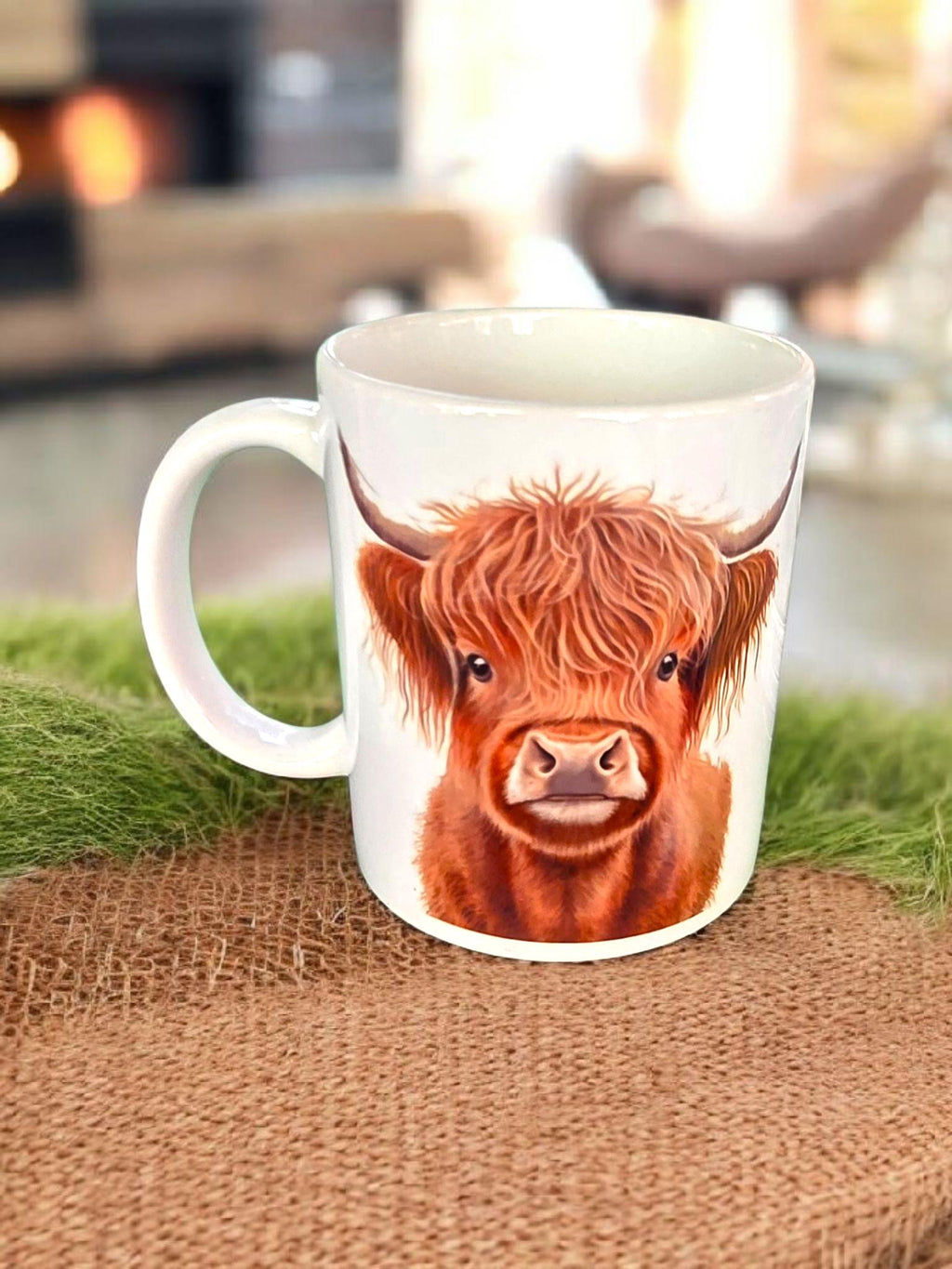 Highland cow 12oz ceramic mug