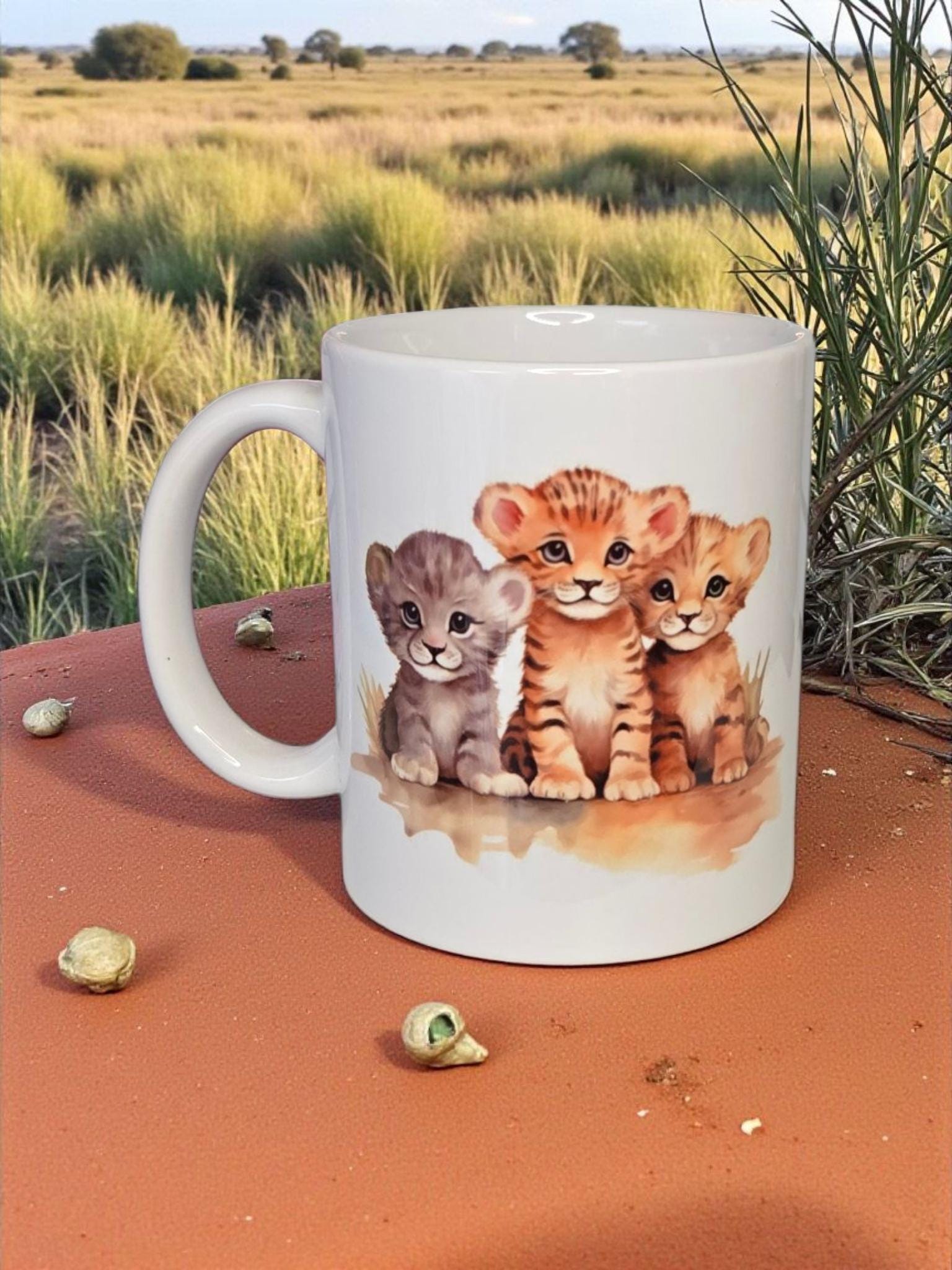 Safari/zoo animal 12oz ceramic mug