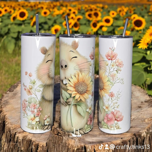 Capybara, 20oz insulated tumbler/mug.