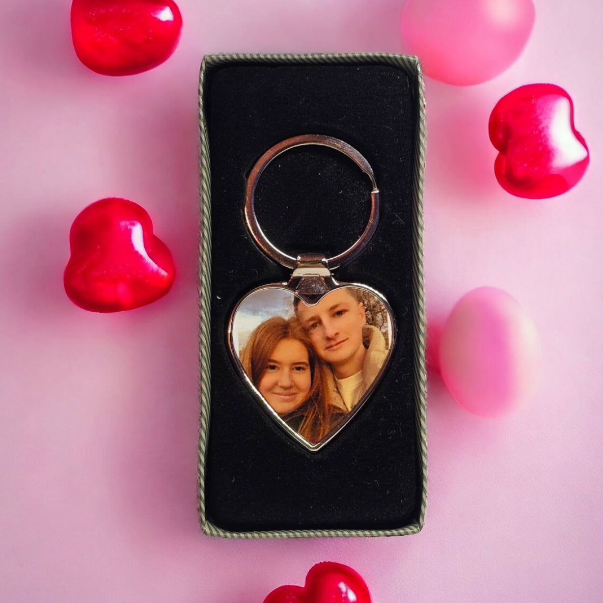 Heart Photo Keyring