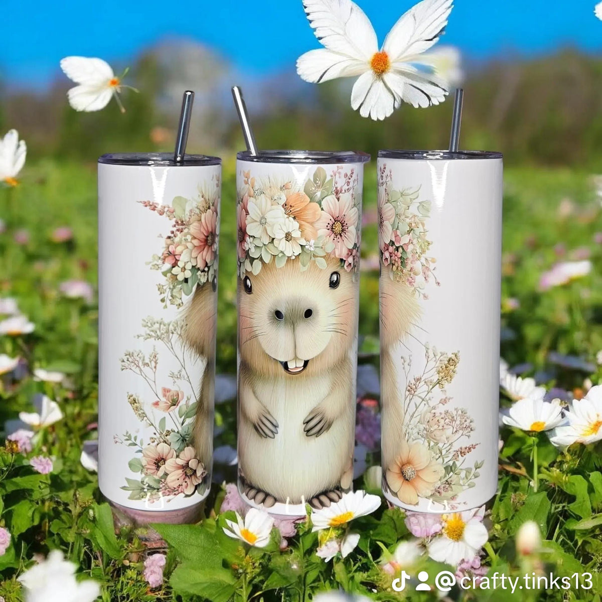 Capybara, 20oz insulated tumbler/mug.