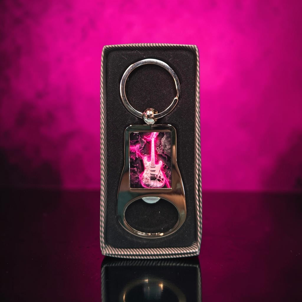 Photo bottle-opener, keyring.