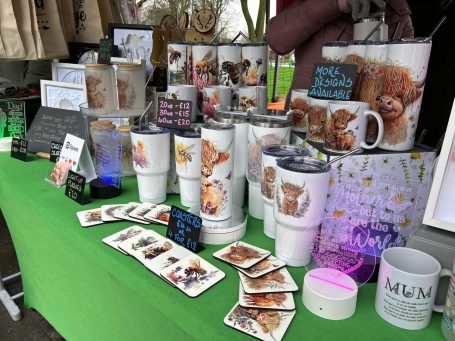 Products for sale at Cheadle Market